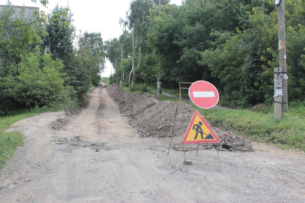 Начался ремонт на улице Саранская в Ижевске