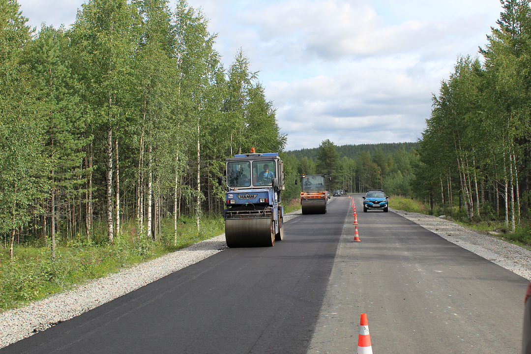 По нацпроекту отремонтировали участок дороги Кандалакша – КПП «Салла» в Мурманской области