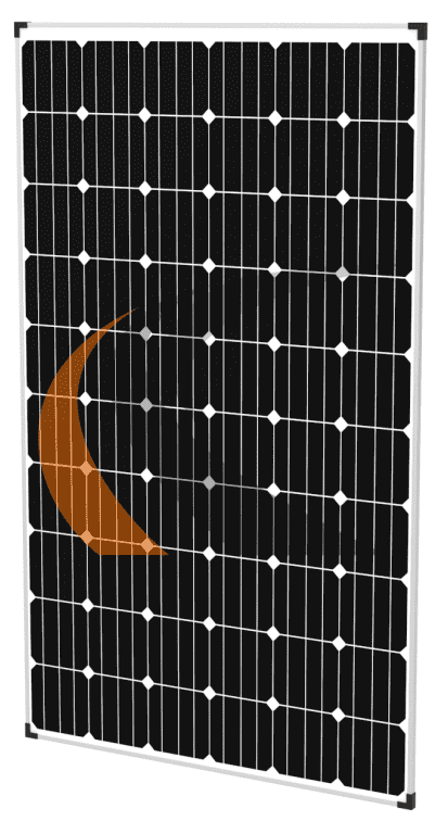 картинка Солнечная батарея монокристаллическая от компании Дорожный эксперт
