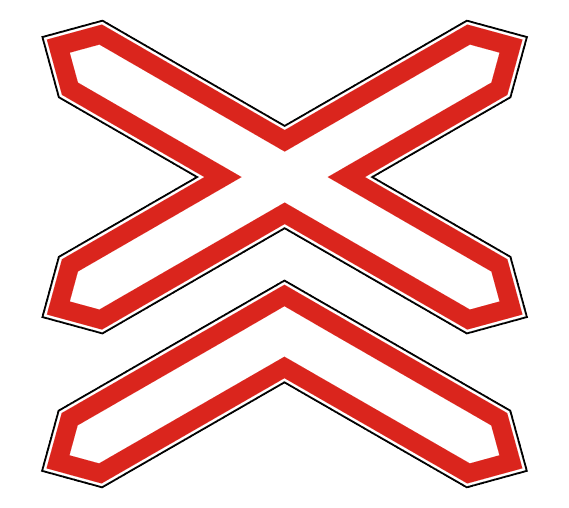 Знак 1.3.2 Многопутная железная дорога