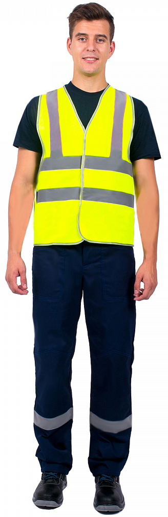 картинка Жилет сигнальный Неон с карманами СОП-4 (тк.Полиэфир,130) от компании Дорожный эксперт