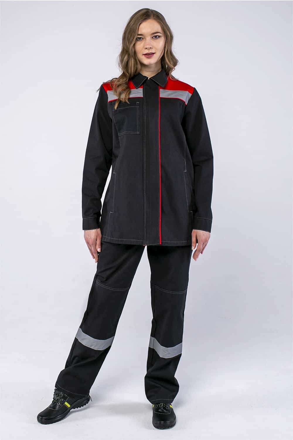 картинка Костюм женский Смена (тк.Саржа,250) брюки от компании Дорожный эксперт