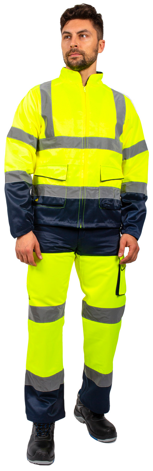 картинка Куртка повышенной видимости PHPAN (тк.Смесовая,230) от компании Дорожный эксперт