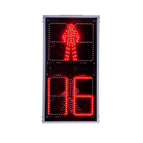 картинка 300мм Светофор пешеходный интеллект. плоский от компании Дорожный эксперт
