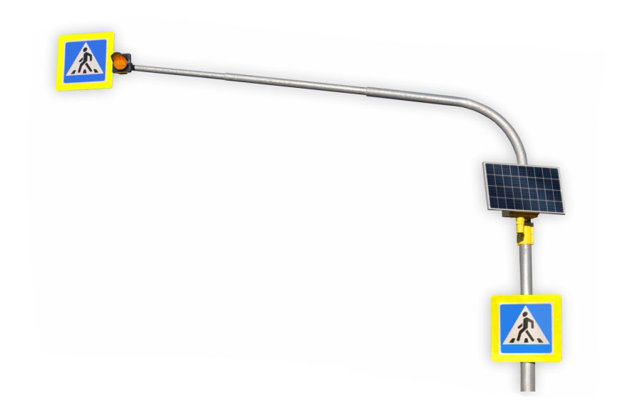картинка Светофор LGM CONSOL на солнечной электростанции от компании Дорожный эксперт