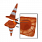картинка Конус КС-2.8 (520 мм) дорожный сигнальный оранжевый, 2 светоотражающие полосы от компании Дорожный эксперт