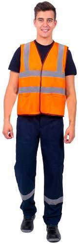 картинка Жилет сигнальный Неон с карманами СОП-4 (тк.Полиэфир,130) от компании Дорожный эксперт