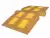 картинка Искуственная дорожная неровность ИДН 900, Центральный элемент желтый от компании Дорожный эксперт
