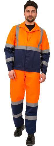 картинка Костюм Дорожник с укороченной курткой (тк.Смесовая,210) п/к от компании Дорожный эксперт